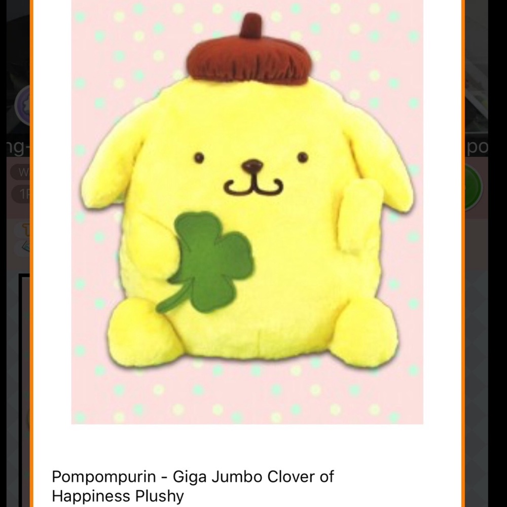 Pompompurin giga clover jumbo plush